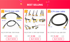 RG174 Coax Cable Q9 BNC Male To BNC Male Connector BNC Male Crimp for RG-174 Extension Copper Feeder Wire for Coax Card Antenna