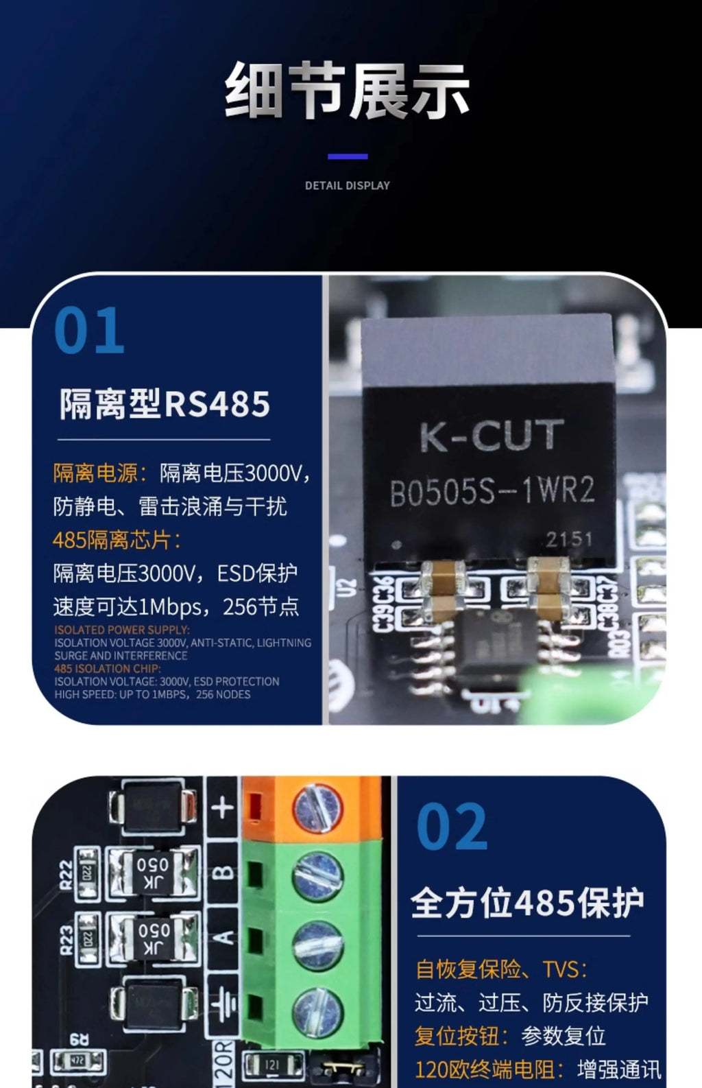 CAN WIFI Digital IO Ethernet Expansion Module Control Board RS485/232 ZS-DI-16 Isolated PNP NPN MODBUS RTU Module