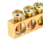 Copper Wire Connector Multi-specification With Hole Screw Copper Bar Terminal Brass Row Junction Box Power Distribution Cabinet