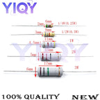 20PCS Carbon film resistor 1W 5% 0.1R-4.7M 10R 100R 220R 1K 1.5K 2.2K 4.7K 10K 22K 68K 100K 100 220 1K5 2K2 4K7 Ohm Resistance