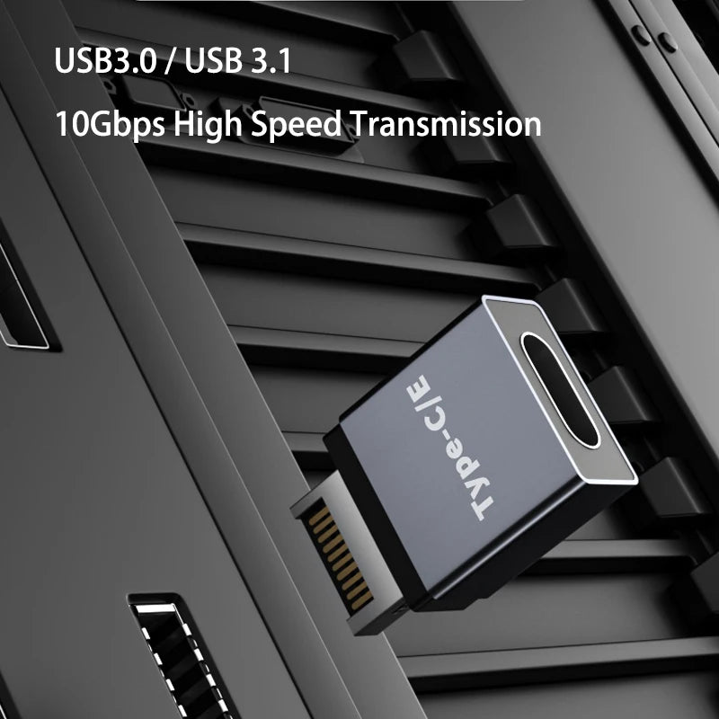 USB 3.1 Front Panel Header Type E to USB C Type C Expansion Cable Adapter Connector for Desktop Computer Motherboard Plug