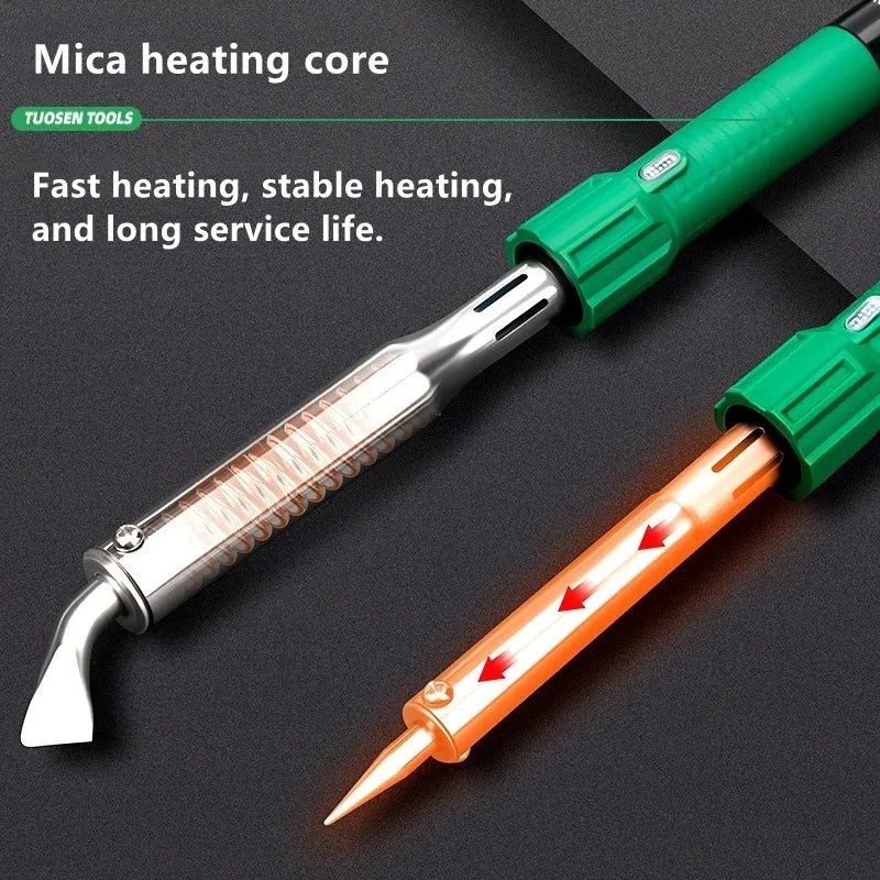 Tuosen 30/40/60/80/100/150W high-power soldering iron with pointed flat head soldering iron 200-240V