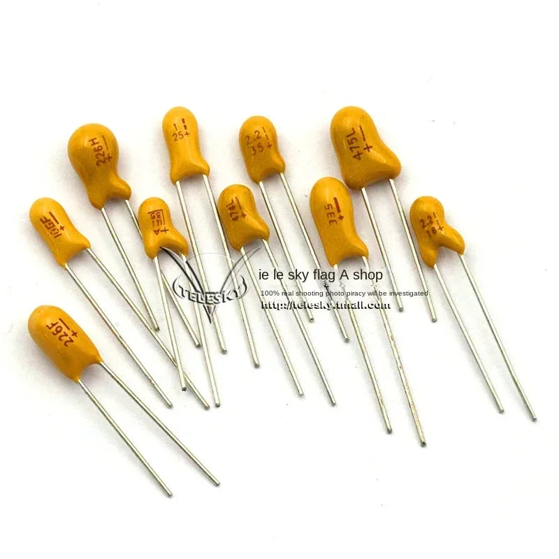 5PCS DIP Tantalum Capacitor 16v 25V 35V 50V 0.47UF 0.1UF 1UF 2.2UF 3.3UF 4.7UF 10UF 22UF 33UF 47UF 100UF 106 475 226 107 336 225