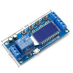 1PCS 6-30V Micro USB Digital LCD Display Time Delay Relay Module Control Timer Switch Trigger Cycle Module XY-LJ02