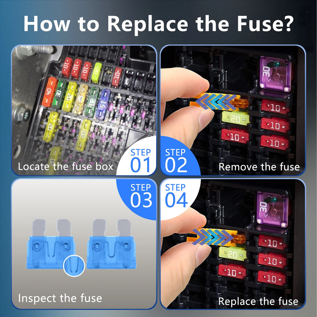 300/180/100pcs 32V Car Blade Fuse Assortment Kit Auto Truck Automotive Standar Mini Fuse Mixed Motorcycle Circuit Fuse With Box