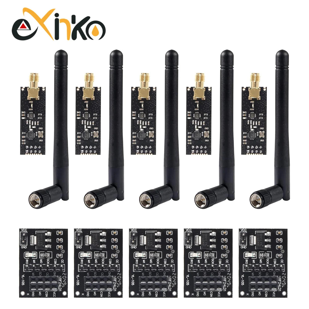 1-10PCS NRF24L01+ 2.4G wireless data transmission module 2.4GHz NRF24L01 upgrade version NRF24L01+PA+LNA 1000 Meters For Arduino