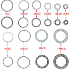 WS2812B Addressable LED Pixel Ring 8 to 241Leds WS2812 5050 RGB LED Diode Ring Color IC Built-in LED