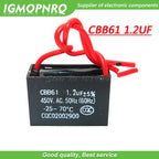 1pcs CBB61 starting capacitance AC Fan Capacitor 450V CBB Motor Run Capacitor 1UF 1.2UF 1.5UF 2UF 2.5UF 3UF 5UF 10UF  12UF 16UF