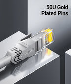 AMPCOM RJ45 Ethernet Cable, Cat6 Lan Cable (24AWG) UTP CAT 6 RJ 45 Network Cable Patch Cord for Desktop Computers Modem Router