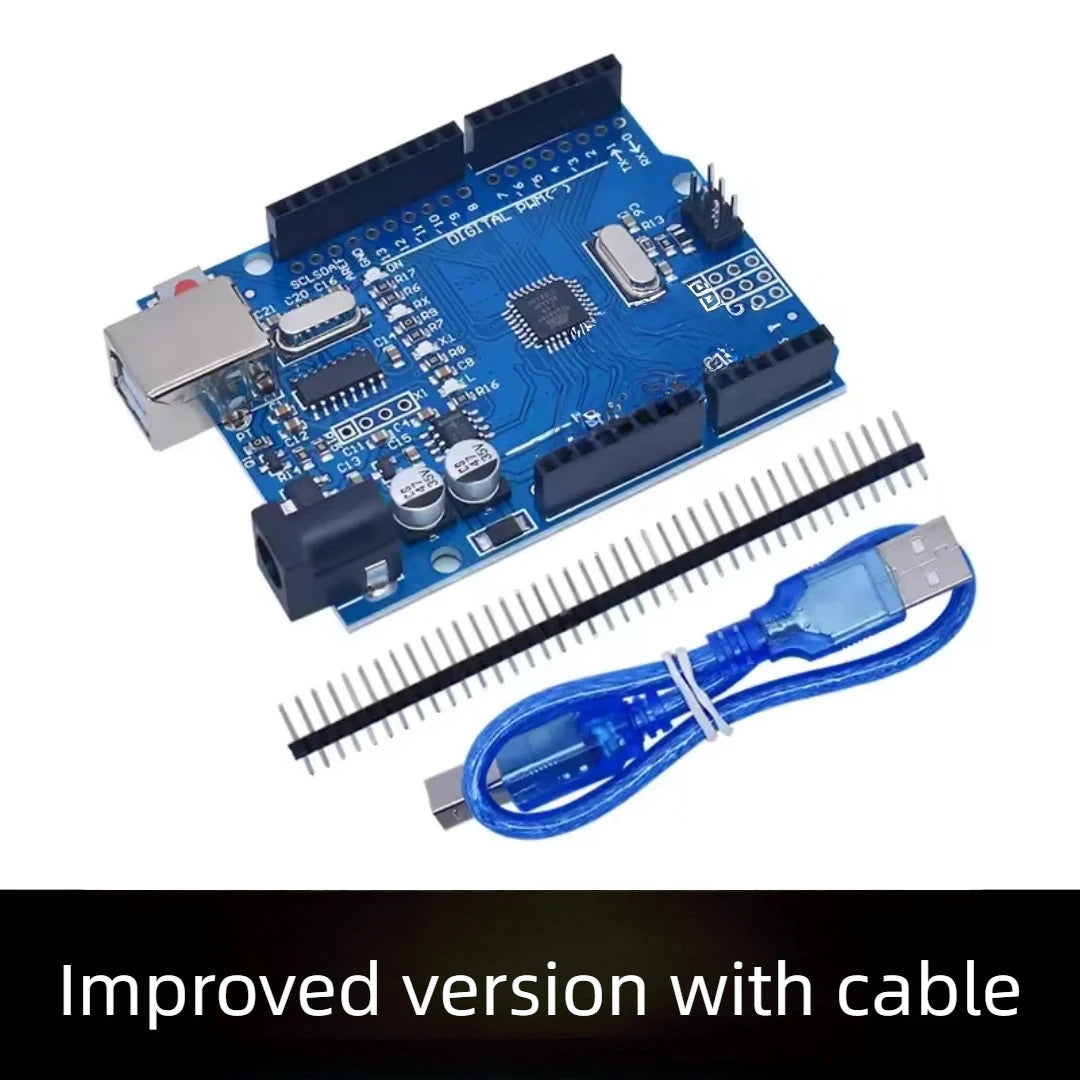 R3 ATMEGA16U2 CH340G+MEGA328P SMD Chip 16Mhz For Arduino UN0 R3 Official ATEGA328P Development board + USB CABLE One set