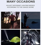 9 Led Strong Light Headlamp USB Rechageable Motion Sensor Headlight Portable Fishing Camping Outdoor Head Lamp 1200mah