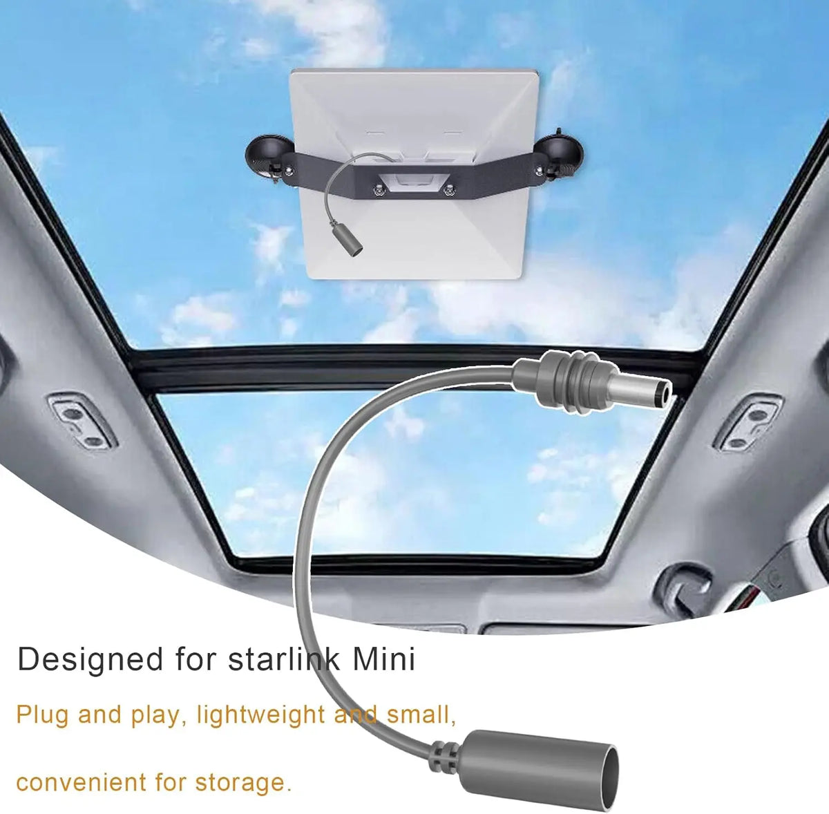 For Starlink Mini Type C to DC Female Adapter 20CM Waterproof Power Converter Adapter for Starlink Mini Original Cable