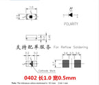 3000pcs SMD 0402 0603 0805 1206 Red Blue White Green Orange Pink High Quality Clear Light Emitting LED Chip Surface Mount Diode