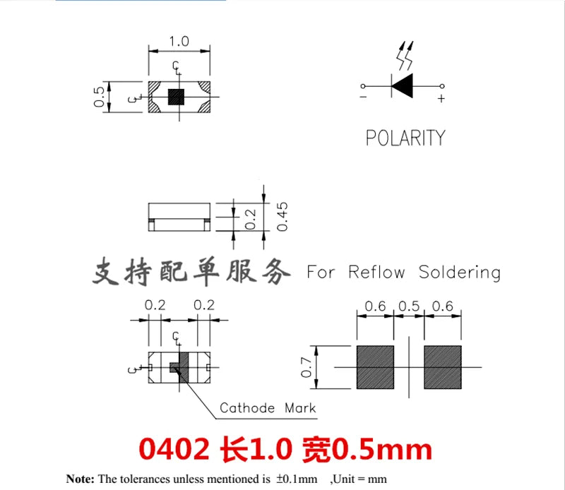 3000pcs SMD 0402 0603 0805 1206 Red Blue White Green Orange Pink High Quality Clear Light Emitting LED Chip Surface Mount Diode