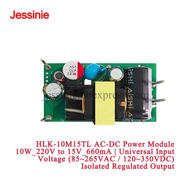 2Pcs/1pc 10W AC-DC HLK-10M03TL 10M05TL 10M09TL 10M12TL 10M15TL 10M24TL 220V to 3.3V 5V 9V 12V 15V 24V Switch Power Supply Module