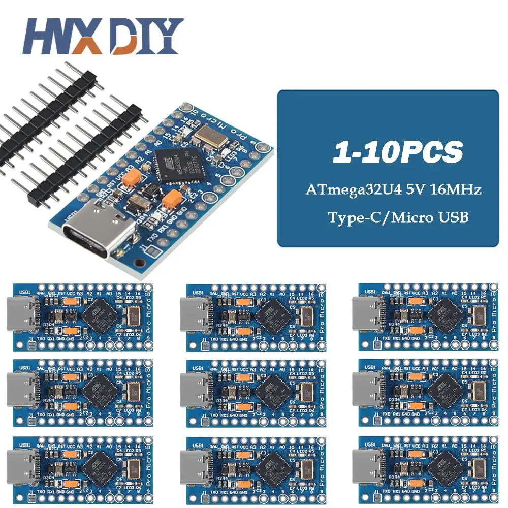 1-10PCS Pro Micro ATmega32U4 5V 16MHz Original Chip Replace ATmega328 For Arduino Pro Mini For Leonardo UNO R3