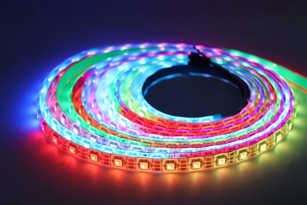 DC5V WS2812B WS2813 Individually Addressable RGBIC Led Strip DC12V WS2811 WS2815 5050 30/60/144Pixels/Leds/m Smart LED Light