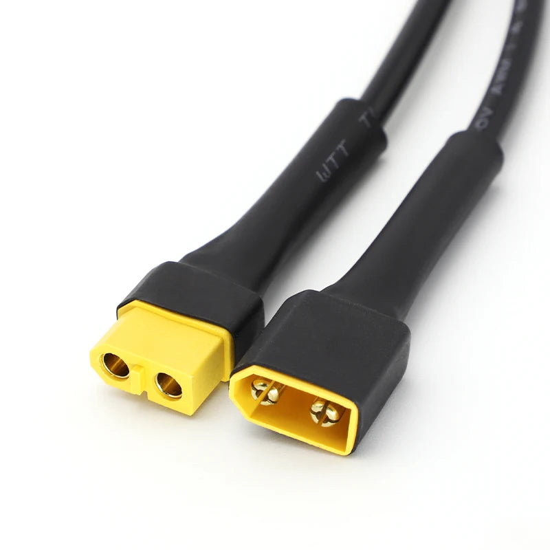 1Pcs 10A Ultra-soft XT60 Plug Male/Female Connector To DC5521 18AWG Power Cable Adaptor For Car Battery Charging Adapter Cables