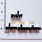 20PCS 8Pin DIP Mini Slide Switch 3Position Micro Toggle Switch 2P3T 13x3.5mm H=2/3/4mm Vertical Slide Switch MSS-23D18