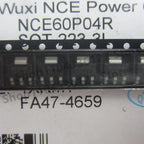 10Pcs/Original Genuine Nce60P04R Sot-223 P-Channel 60V 4.3A Enhancement Mode Power Mosfet Field Effect Transistor