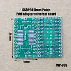 1Pce Pinboard SOP20 QFN20 QFP32 SSOP32 QFN32 QFN40 QFP44/48 TSSOP24 SSOP24 SOP28 to DIP56 56pin  IC Adapter Socket Adapte Plate