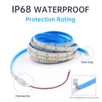 12V 24V 5m 10m 20m LED Strip Light IP68 Waterproof 2835 9 Colors Flexible Tape with 2pin Wire 120LED/m Bright Ribbon 0.5m 1m 2m