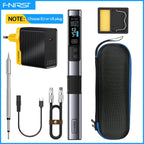 FNIRSI HS-02 Portable Intelligent Soldering Iron 100-450℃ Fast Heat Up 100W Type-C PD Fast Charging for Welding Repair Tools