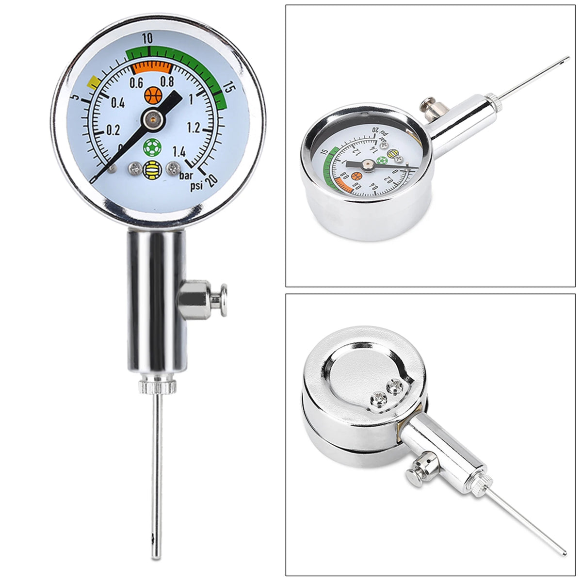 Air Guage Mini Air Gauge Mini Utility Air Pressure Gauge Barometer Tool for Basketball Football Volleyball Ball Pressure Gauge