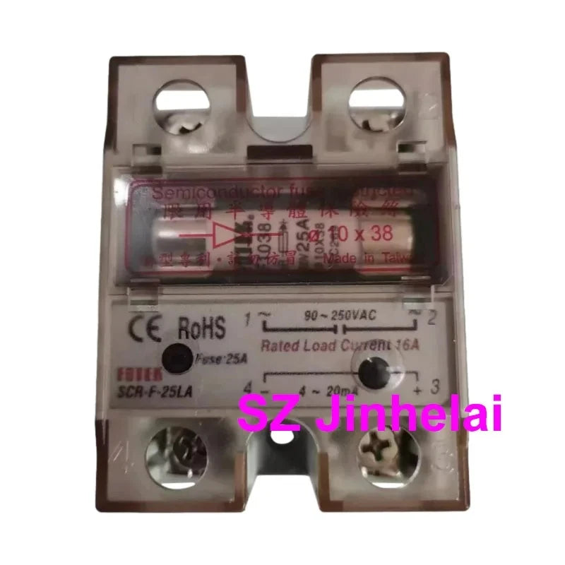 Authentic Original FOTEK Solid State Relay with built-in fuse SSR-F-10DA 25DA 40DA SCR-F-25LA 40LA -H