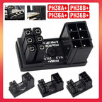 Power Adapter Board 8 Pin GPU Power Connector 6 Pin GPU PCIe 180 Degree Angle for PC Computer Graphics Card