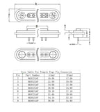 1 Set 2A 3A JST SM Plug DC Magnetic Pogo Pin Connector 2 3 4 5 6 Pin Male Female 2.54 mm Socket Adapter for LED Strip Lamp