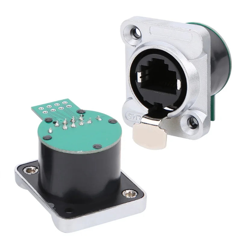 2Pcs RJ45 PCB Panel Fire Retardant Durable Insulator Material EL‑RJ‑WH5 Injection Board