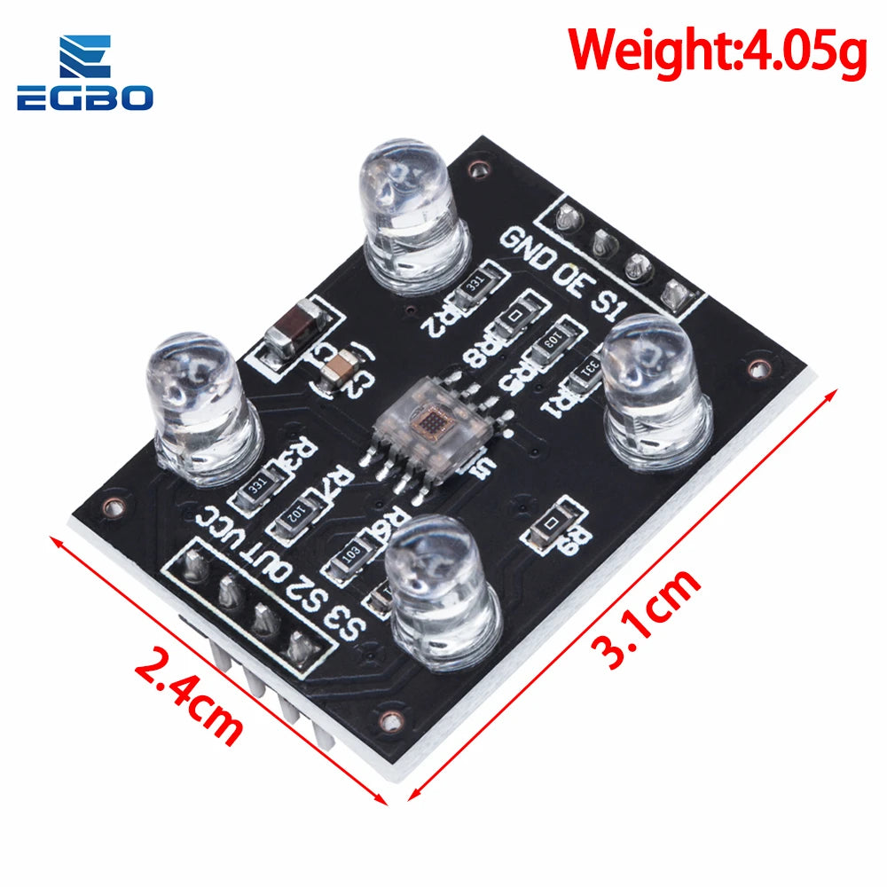1~5PCS EGBO Color sensor GY-31  TCS230 TCS3200 Color Recognition Sensor Detector Module DC 3-5V Input
