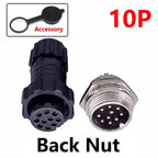 5/10/100Sets GX16 M16 QL16 Plastics 16MM Aviation Plug Male Female Docking Panel Mounted Connector 2/3/4/5/6/7/8/9/10 Pins