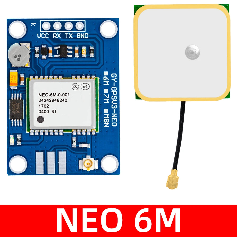 NEO-M8N/NEO-6M GPS Module (GY-GPSV3): Compatible with APM 1.65/2.56, Pixhawk V2.4.5 & MWC Controllers – 3.6V Operating Voltage