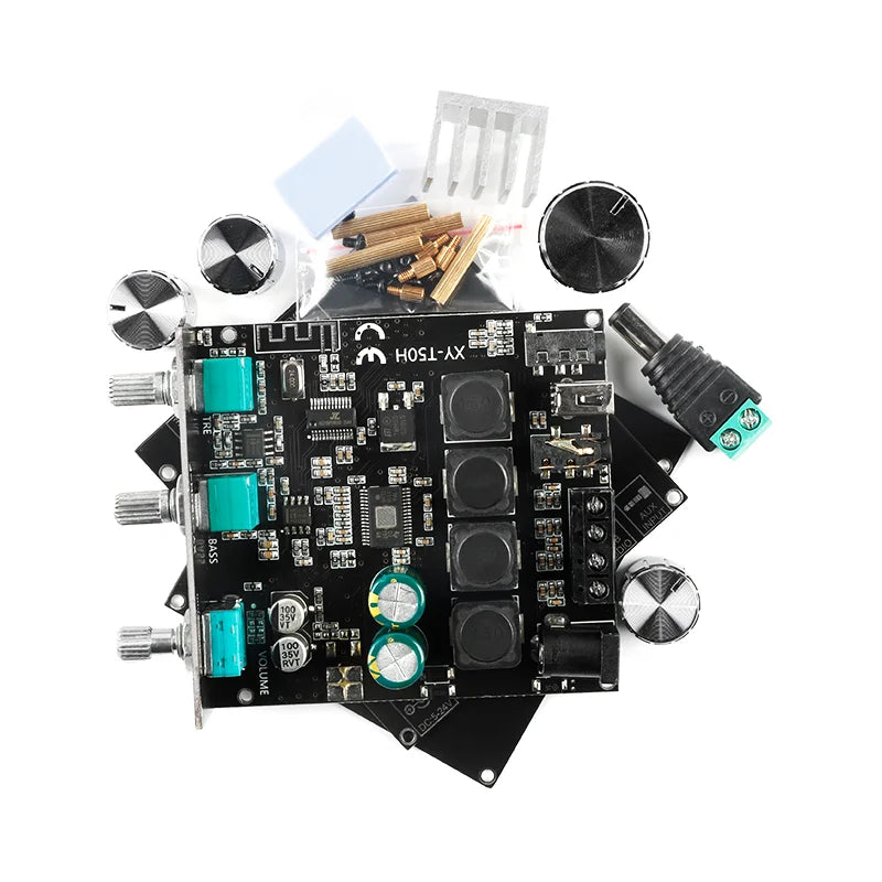 TPA3116D2 50W+50W Bluetooth 5.0 Subwoofer Amplifier Board 2.0 Channel High Power Audio Stereo AUX USB Bass CAR AMP t50l t50h