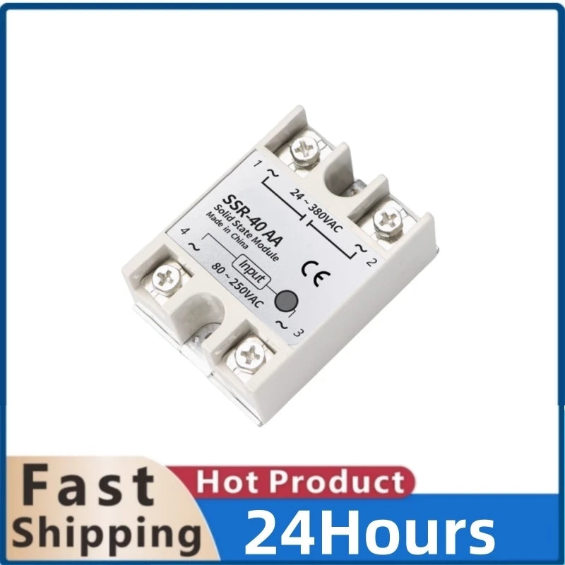 AC SSR40AA 10 pieces of SSR-40AA FOTEK single-phase solid state relay 40A AC control