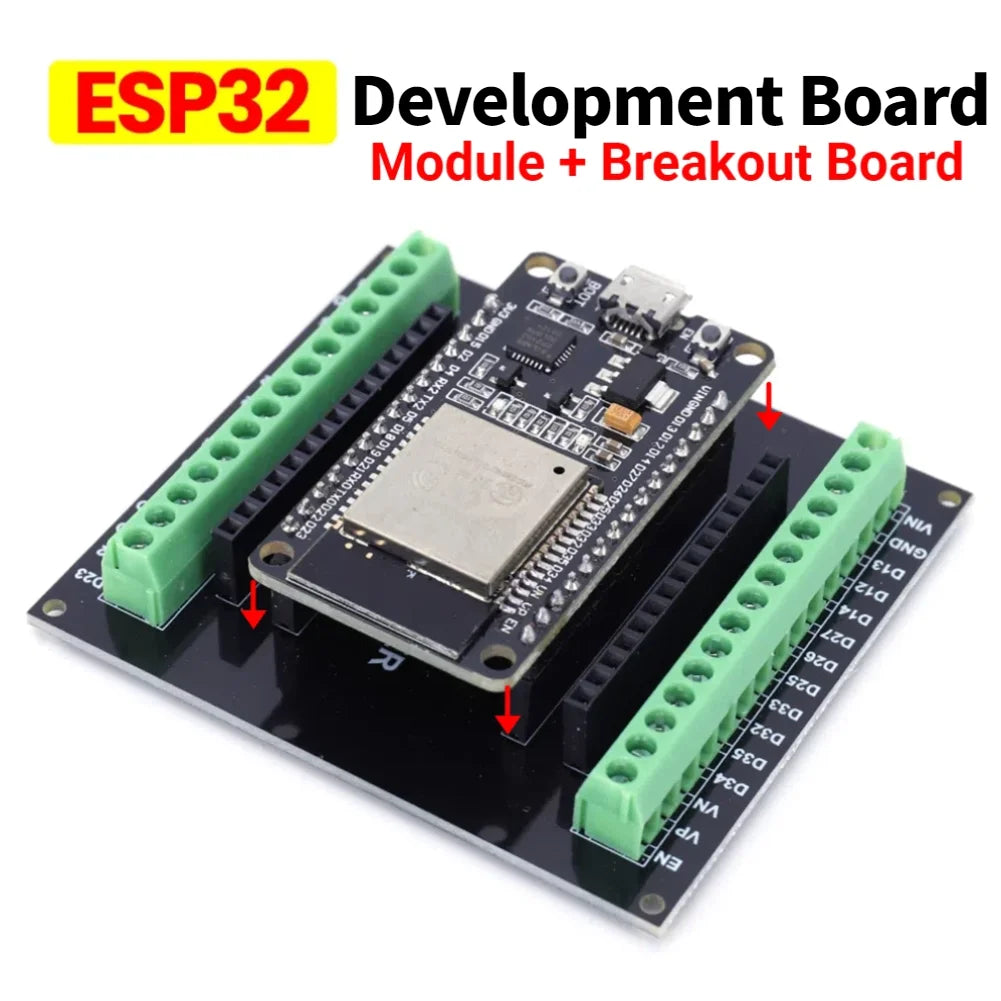 ESP32 Development Board WiFi+Bluetooth Module Dual Core NodeMCU-32S ESP32-32D 32U 30Pin Board Ultra-Low Power Consumption