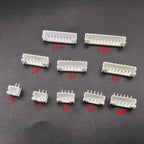 100Pcs JST PH 2.0mm Pitch Male Plug 2/3/4/5/6/7/8/9/10/12 Pin White Plastic Housing Header Right Angle PCB DIP Connector