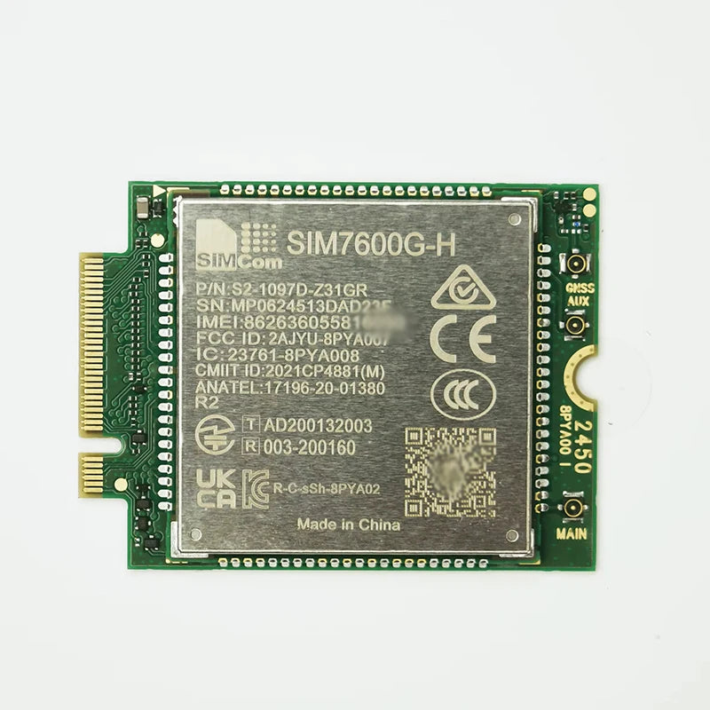 Wholesale SIMCOM SIM7600 SIM7600G-H M2 SIM7600G-H-M2 R2 Global band 4G LTE Cat4 Module Support 3G+2G+GNSS Compatible with EG25-G