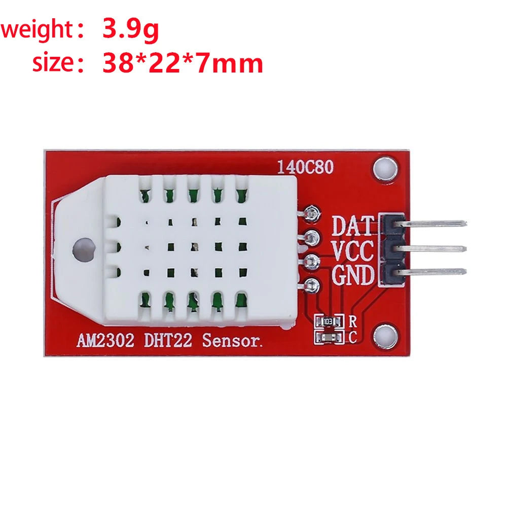 2/10/30/50Pcs AM2302 DHT22 Temperature And Humidity Sensor Module Red Circuit Board For Microcontroller Development