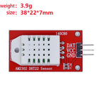 2/10/30/50Pcs AM2302 DHT22 Temperature And Humidity Sensor Module Red Circuit Board For Microcontroller Development