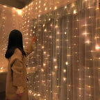USB Curtain Lights - 8 Lighting Modes LED Fairy String Light for Christmas Halloween New Year Wedding Party Home Garden Decor