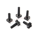 20PCS 6X6 Tact Switch 6*6*4.3/5/6/7/8/9/10mm Pins 2/4 Feet Horizontal Bracket Push Button Switch DIP PCB Micro Key Switch