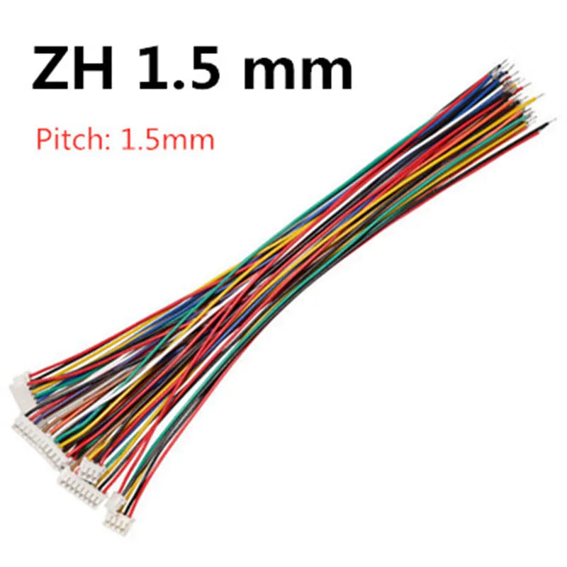 10PCS 1.0 1.25 1.5 2.0 2.54 SH/JST/ZH/PH/XH 1.0MM 1.25MM 1.5MM 2.0MM  2.54MM 2PIN/3/4/5/6/7/10P Female Plug Connector With Wire