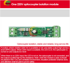 1-Bit AC 220V Optocoupler Isolation Module Voltage Sensing Board Adaptive 3-5V for PLC Isolamento Fotoaccoppiatore With Rail Die