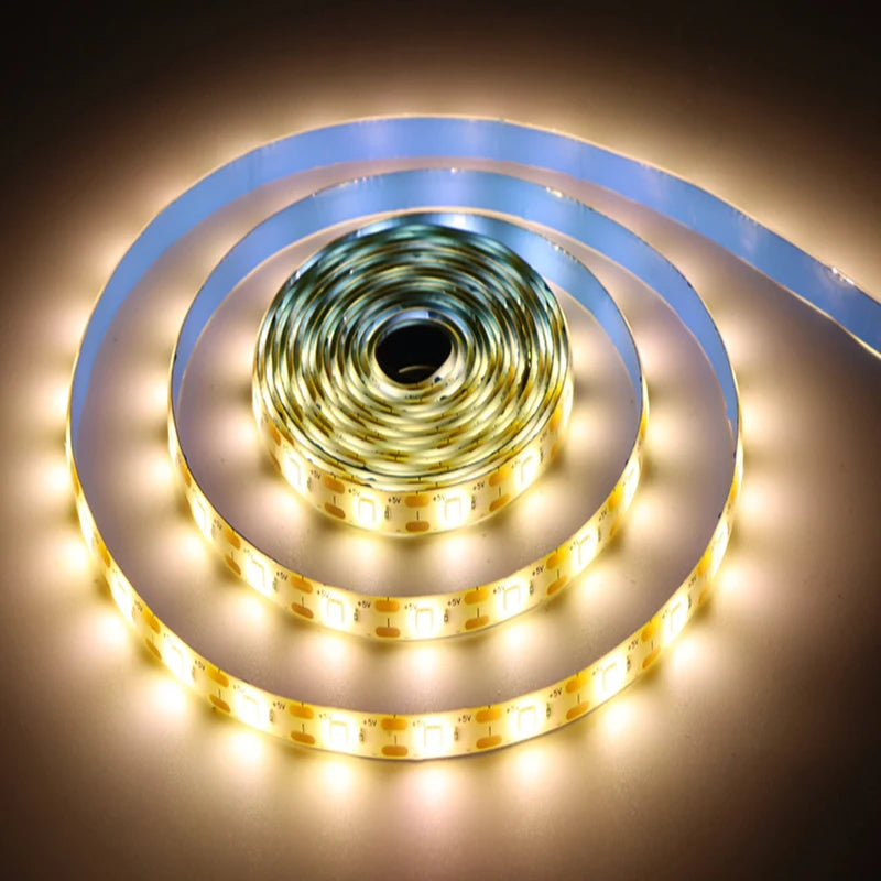 USB 5V LED Strip Light Waterproof SMD2835 With Sensitive PIR Motion Sensor Delay Time Adjustable For Kitchen Bedroom Corridor