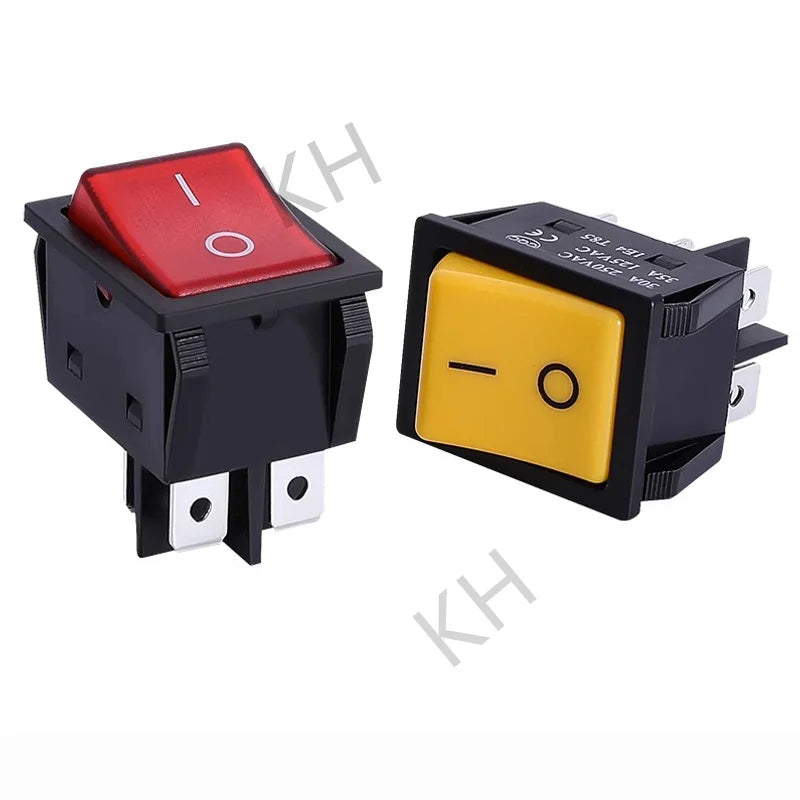 1 PCS,30/40A 250V AC High Current,ON/OFF,Special for Eelding Machine,KCD4,Sterling Silver Point,Rocker Power Button Switches