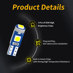 Ultra Bright T5 W1.2W W2.3W 3030 3Chipsets LED Small Bulbs 12V White/Ice Blue/Pink/Yellow/Red for Car Panel and Instrument Light
