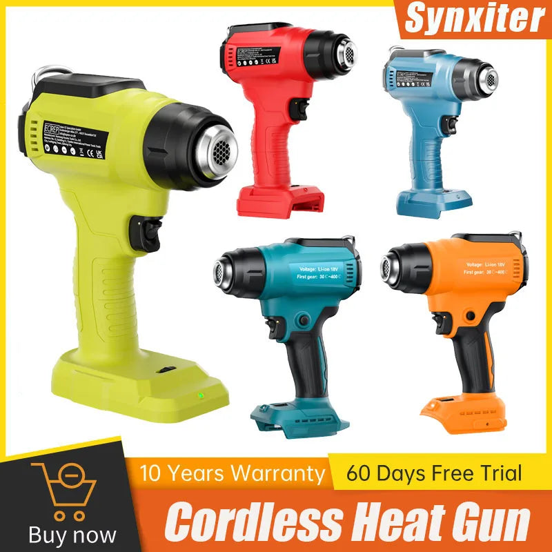 Cordless Heat Gun For Makita For DEWALT For Ryobi For Milwaukee For Bosch 18V Battery Hot Air Gun Industrial Home Power Tool